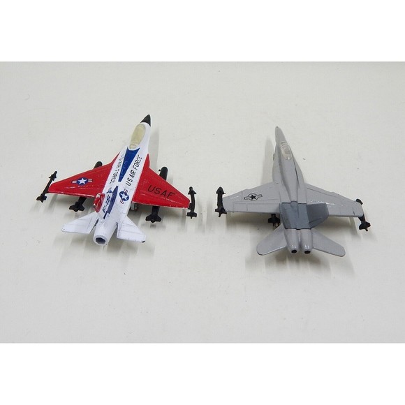 Diecast USAF U.S. Air Force F-16 A144 HL AF78 001 Airplanes Jets Pair Lot of 2 - Picture 4 of 10